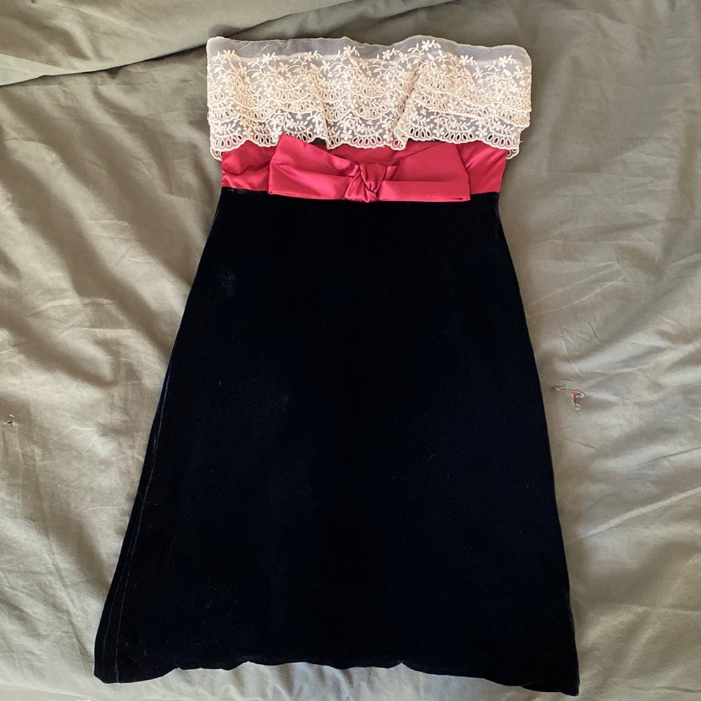 BETSEY JOHNSON ORIGINAL VELVET Evening Pencil Dress